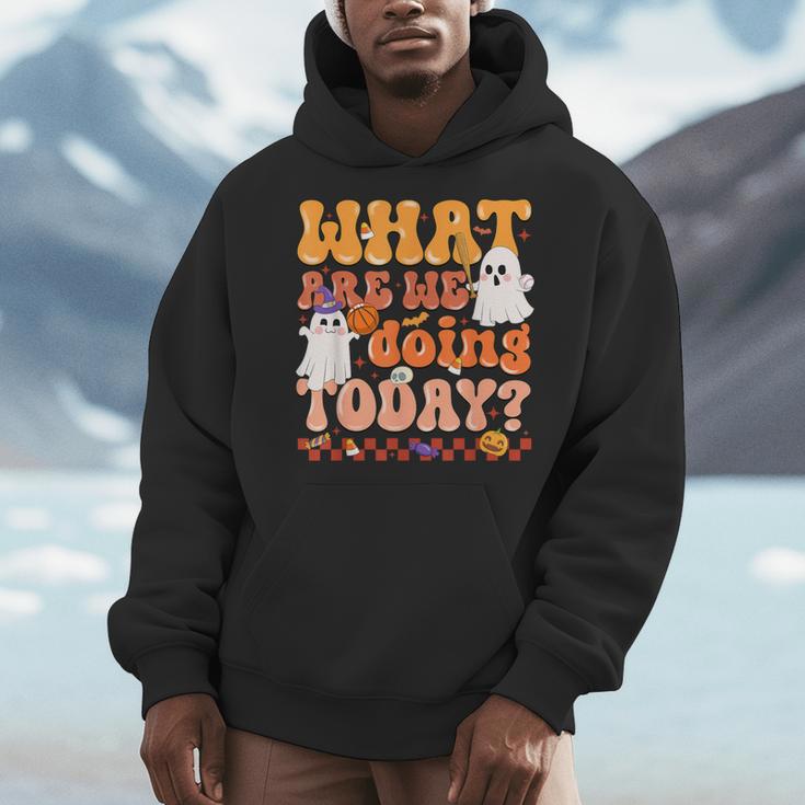 What Are We Doing Today Halloween PE Spooky Teacher Men Hoodie, Pe Teacher Gifts, funny design What Are We Doing Today Halloween PE Spooky Teacher Men Hoodie, Pe Teacher Gifts, funny design