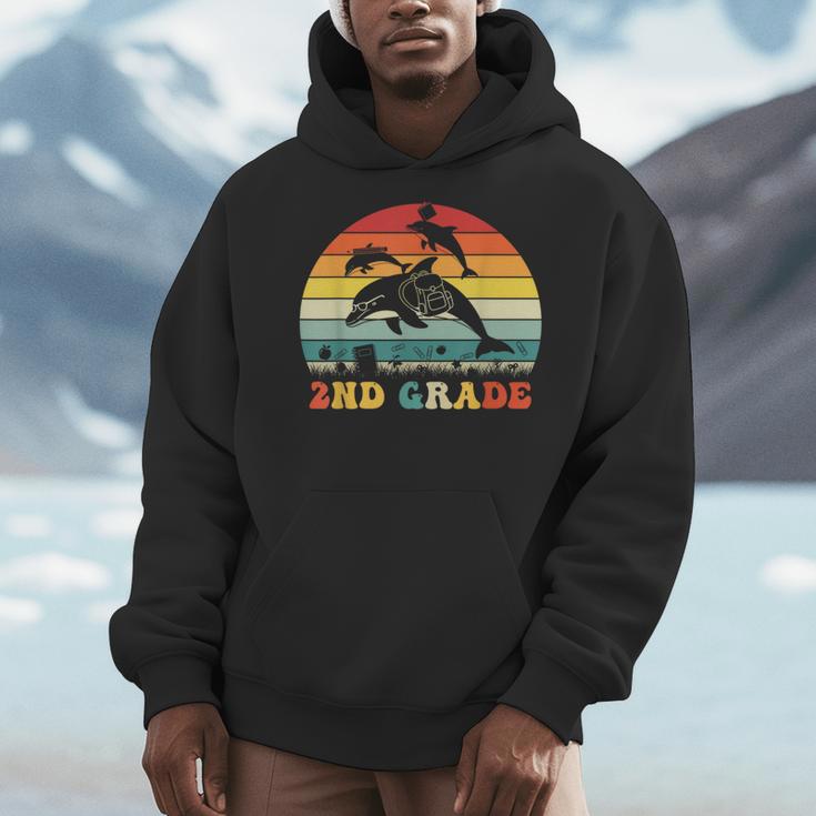 Dolphin Second Grade Back To School Teacher Student Men Hoodie, funny design Dolphin Second Grade Back To School Teacher Student Men Hoodie, funny design
