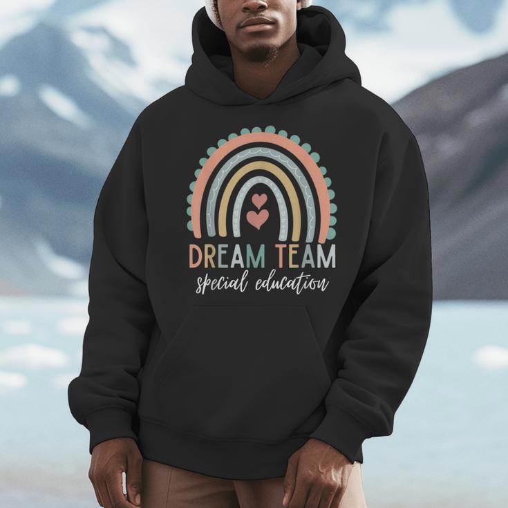 Dream Team Special Education Teacher ED SPED Squad Rainbow Men Hoodie, funny design Dream Team Special Education Teacher ED SPED Squad Rainbow Men Hoodie, funny design