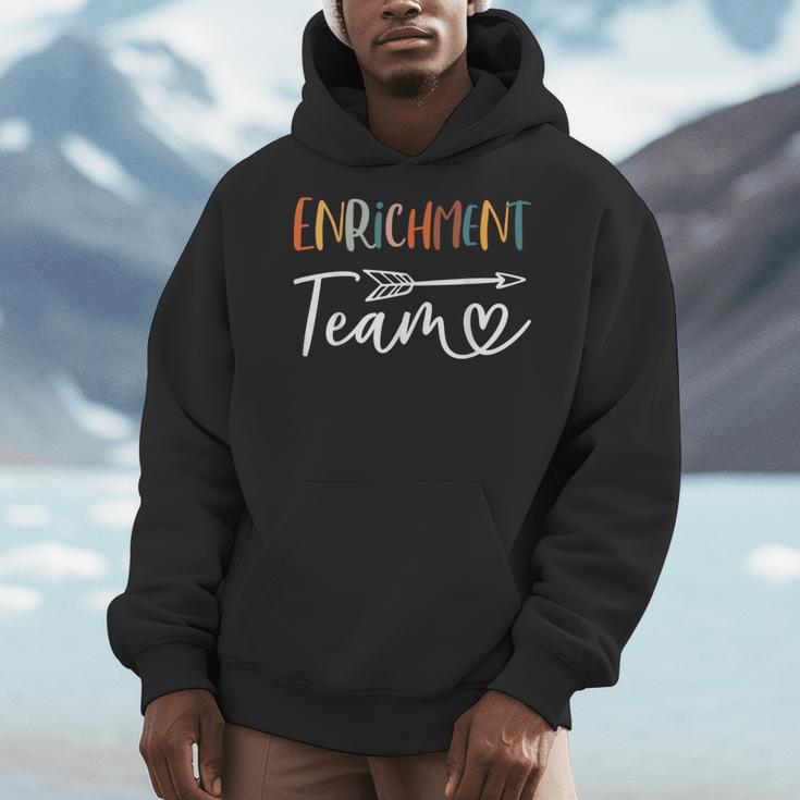 Enrichment Team Enrichment Coordinator Teacher Squad Men Hoodie, funny design