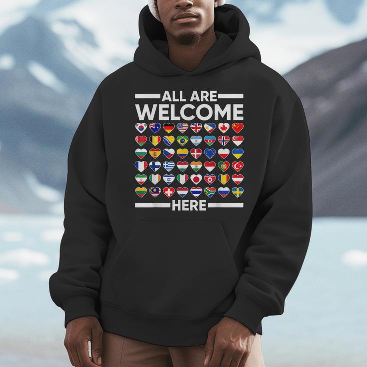 ESL Teacher All Are Welcome Here For Worlds Virtual Teachers Men Hoodie, Esl Teacher Gifts, funny design ESL Teacher All Are Welcome Here For Worlds Virtual Teachers Men Hoodie, Esl Teacher Gifts, funny design