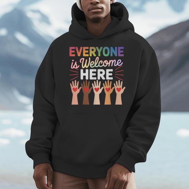 Everyone Is Welcome Here Shirt Teacher Men Hoodie, funny design Everyone Is Welcome Here Shirt Teacher Men Hoodie, funny design