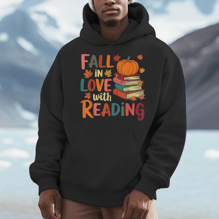 Fall In Love With Reading Autumn Thanksgiving Shirt Teacher Men Hoodie, funny design Fall In Love With Reading Autumn Thanksgiving Shirt Teacher Men Hoodie, funny design