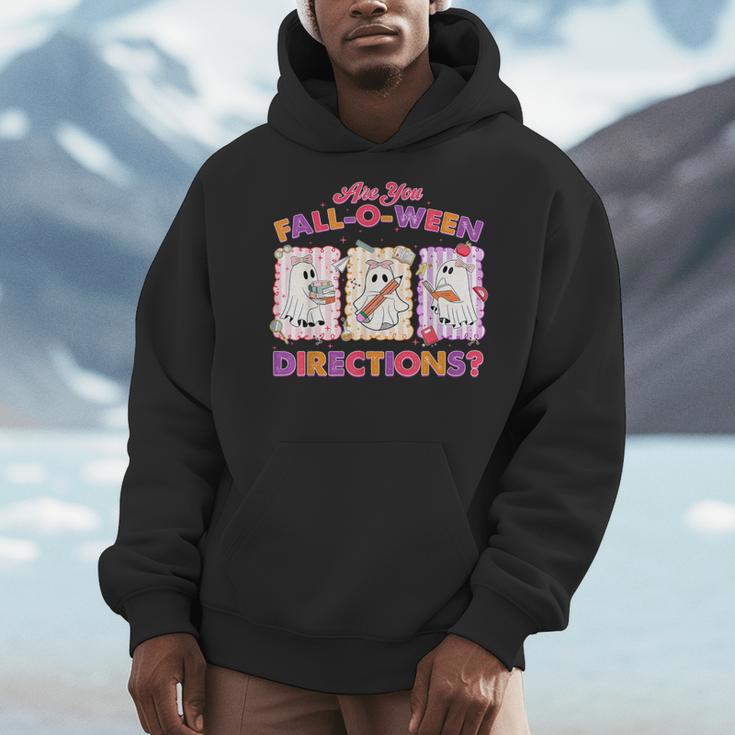 Are You Fall-O-Ween Directions Halloween Teacher Ghost Men Hoodie, funny design Are You Fall-O-Ween Directions Halloween Teacher Ghost Men Hoodie, funny design