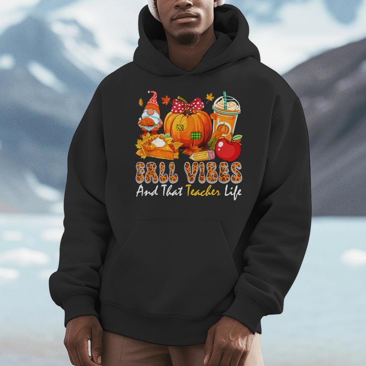 Fall Vibes Costume Teacher Thanksgiving Leopard Gnome Men Hoodie, funny design Fall Vibes Costume Teacher Thanksgiving Leopard Gnome Men Hoodie, funny design