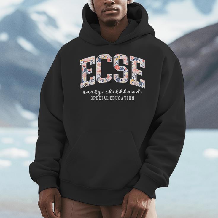 Floral ECSE Early Childhood Special Education SPED Teacher Men Hoodie, funny design Floral ECSE Early Childhood Special Education SPED Teacher Men Hoodie, funny design