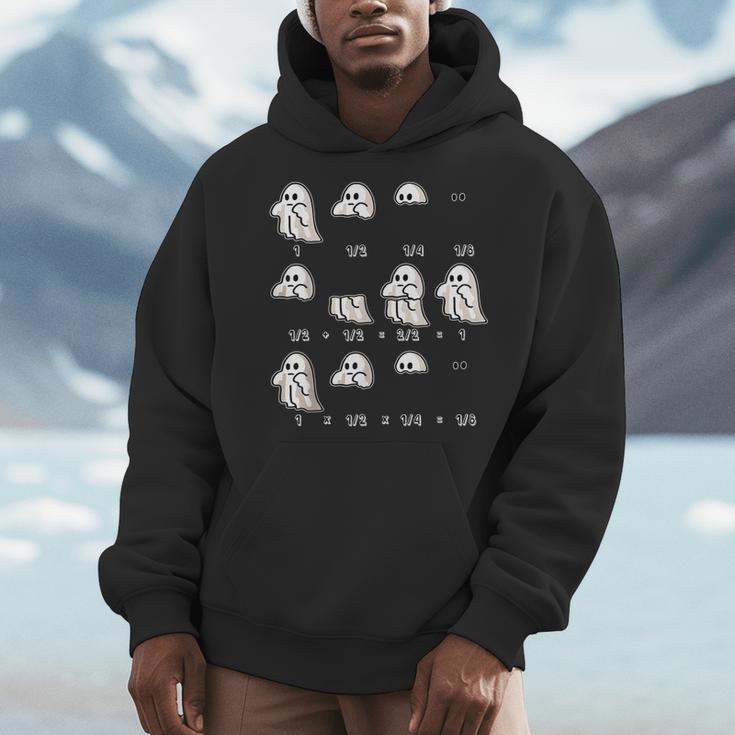 Fractions Math Teacher Ghost Math Halloween Humorous Men Hoodie, funny design Fractions Math Teacher Ghost Math Halloween Humorous Men Hoodie, funny design