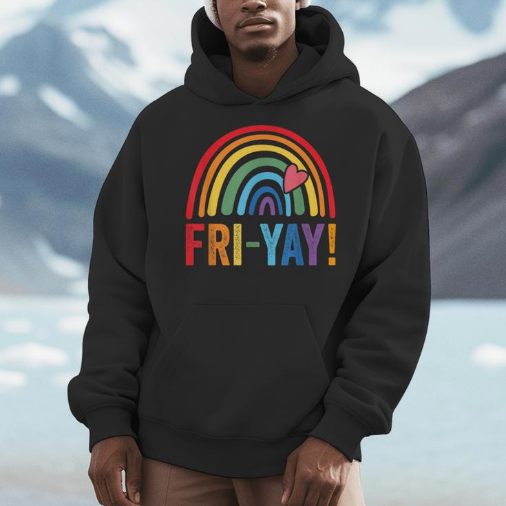 Fri-Yay Friyay Rainbow Colors Teacher Childrens Fun Designs Men Hoodie, funny design Fri-Yay Friyay Rainbow Colors Teacher Childrens Fun Designs Men Hoodie, funny design