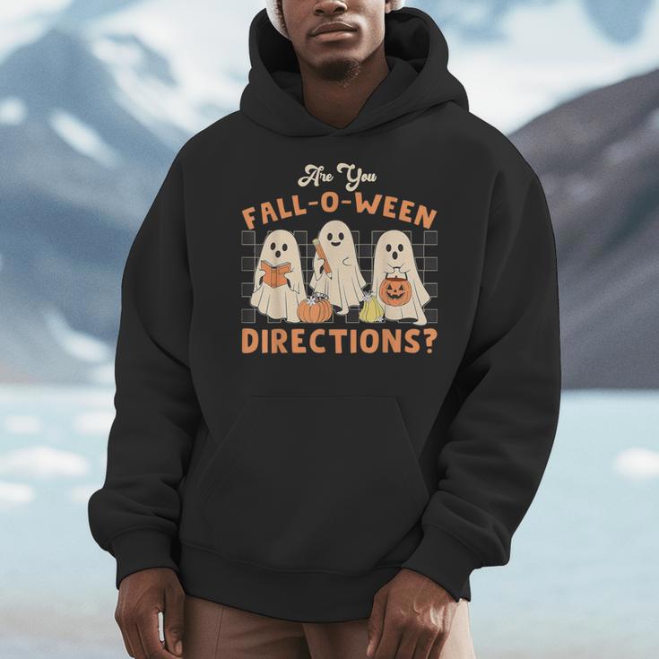 Ghost Are You Fall-O-Ween Directions Teacher Halloween Men Hoodie, funny design Ghost Are You Fall-O-Ween Directions Teacher Halloween Men Hoodie, funny design