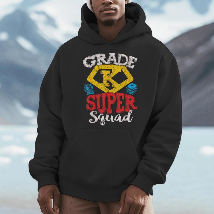 Grade K Super Squad Superhero Kindergarten Teacher Team Men Hoodie, Super Teacher Gifts, funny design Grade K Super Squad Superhero Kindergarten Teacher Team Men Hoodie, Super Teacher Gifts, funny design