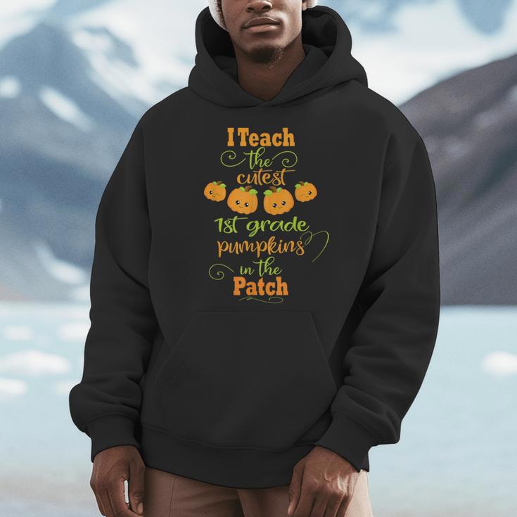 Halloween Cutest Pumpkins First Grade Teacher Men Hoodie, First Grade Teacher Gifts, funny design Halloween Cutest Pumpkins First Grade Teacher Men Hoodie, First Grade Teacher Gifts, funny design