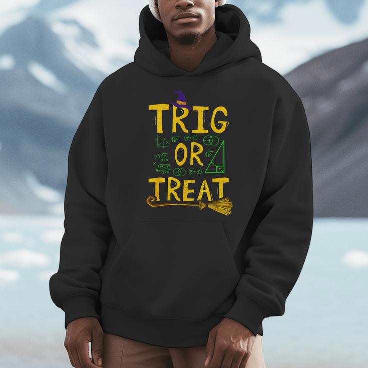 Halloween Math Teacher Trig Or Treat Student School College Men Hoodie, funny design Halloween Math Teacher Trig Or Treat Student School College Men Hoodie, funny design
