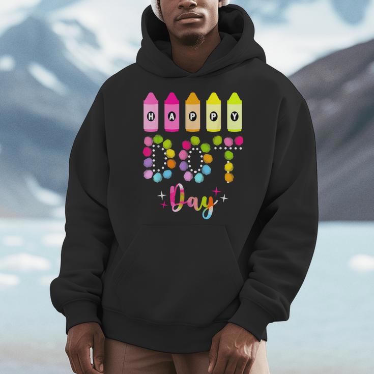 Happy Dot Day 2025 Teacher Kids Girls Colorful Polka Dot Day Men Hoodie, funny design Happy Dot Day 2025 Teacher Kids Girls Colorful Polka Dot Day Men Hoodie, funny design