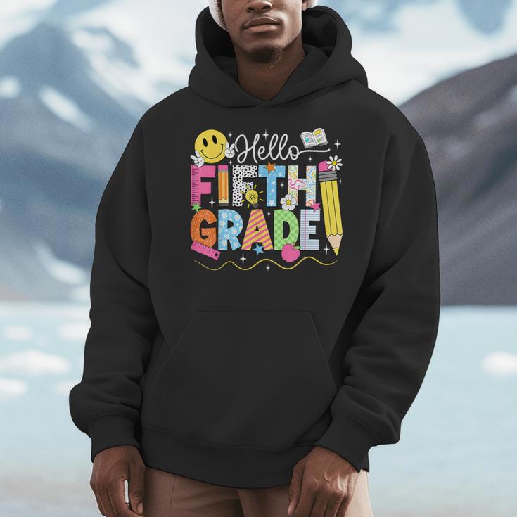 Hello Fifth Grade Team 5th Grade Back To School Teacher Kids Men Hoodie, funny design Hello Fifth Grade Team 5th Grade Back To School Teacher Kids Men Hoodie, funny design