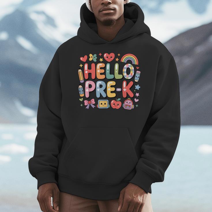 Hello Pre-K Back To School Teacher Student Fun Graphic Tee Men Hoodie, funny design Hello Pre-K Back To School Teacher Student Fun Graphic Tee Men Hoodie, funny design