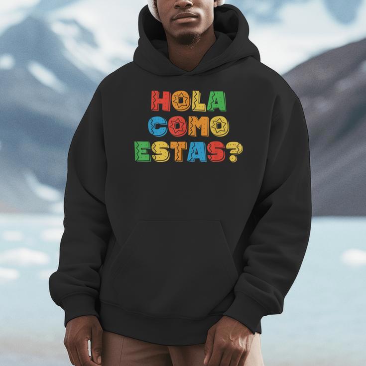 Hola Como Estas Spanish Teacher Fiesta Party Banners Men Hoodie, funny design Hola Como Estas Spanish Teacher Fiesta Party Banners Men Hoodie, funny design