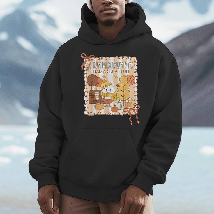 Humpty Dumpty Had A Great Fall Teacher Thanksgiving Autumn Men Hoodie, funny design