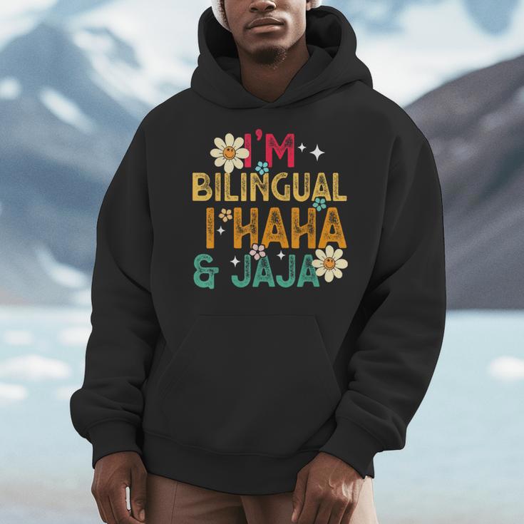 I’m Bilingual I Haha And Jaja Spanish Teacher Bilingual For Men Women Girls Kids Men Hoodie, funny design