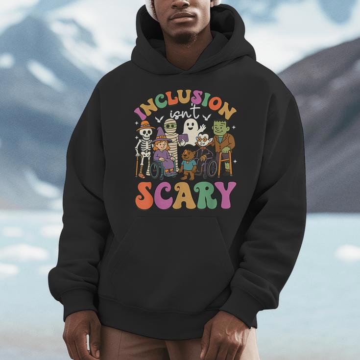 Inclusion Isn't Scary Ghost Mummy Halloween SLP Sped Teacher Men Hoodie, funny design Inclusion Isn't Scary Ghost Mummy Halloween SLP Sped Teacher Men Hoodie, funny design