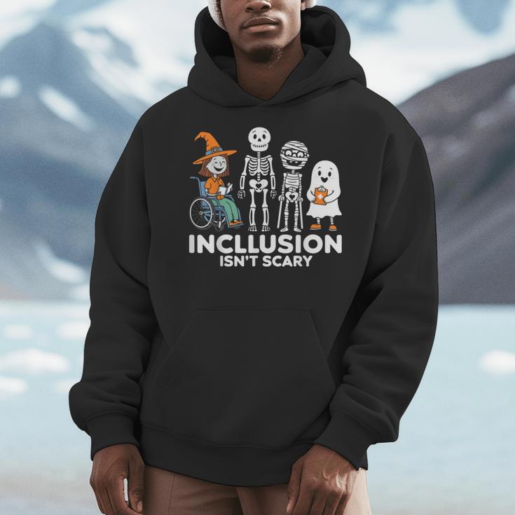 Inclusion Isn't Scary SLP Halloween Costume Sped Teacher Men Hoodie, funny design