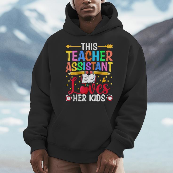 Instructional Assistant Loves Her Kids Teacher Assistant Men Hoodie, funny design Instructional Assistant Loves Her Kids Teacher Assistant Men Hoodie, funny design