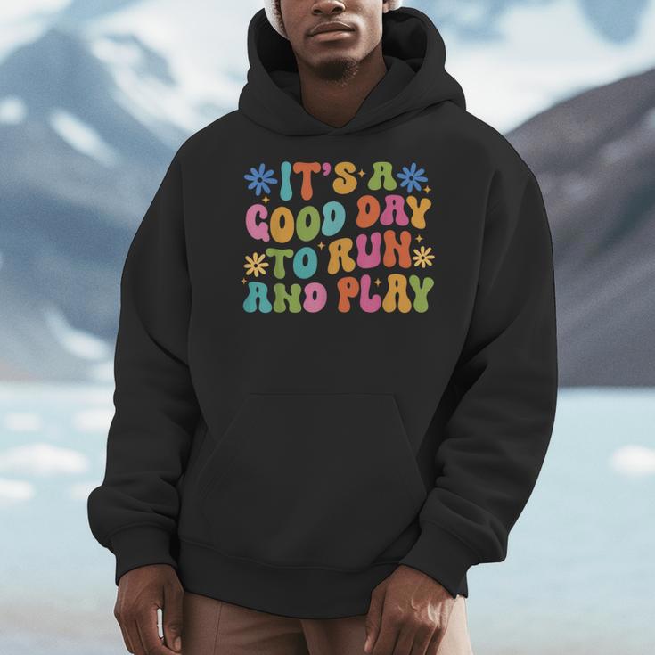 Its A Good Day To Run And Play PE Teacher Physical Education Men Hoodie, Pe Teacher Gifts, funny design