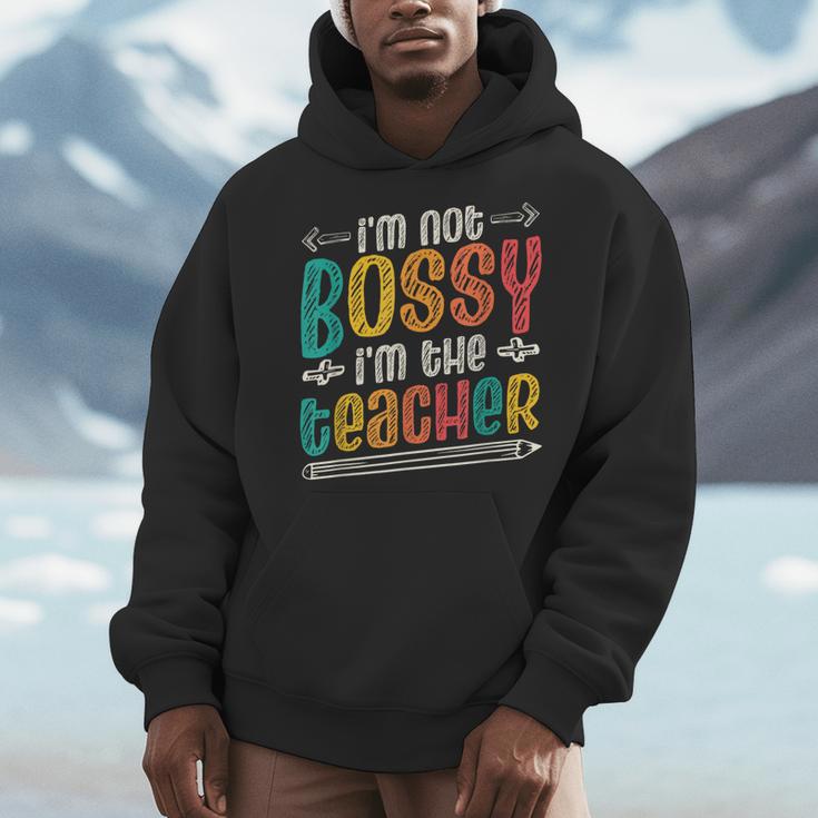 I´m Not Bossy I´m The Teacher Graduation Men Women Men Hoodie, funny design