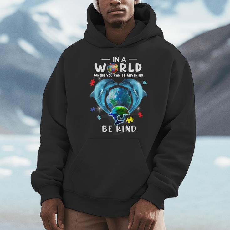 Be Kind Dolphin Autism Awareness Back To School Teacher Men Women Kids Men Hoodie, funny design Be Kind Dolphin Autism Awareness Back To School Teacher Men Women Kids Men Hoodie, funny design
