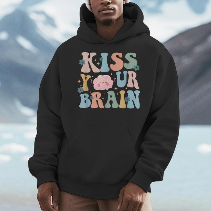 Kiss Your Brain Teacher Inspire Educate Groovy Retro Vintage Men Hoodie, Groovy Teacher Gifts, funny design Kiss Your Brain Teacher Inspire Educate Groovy Retro Vintage Men Hoodie, Groovy Teacher Gifts, funny design