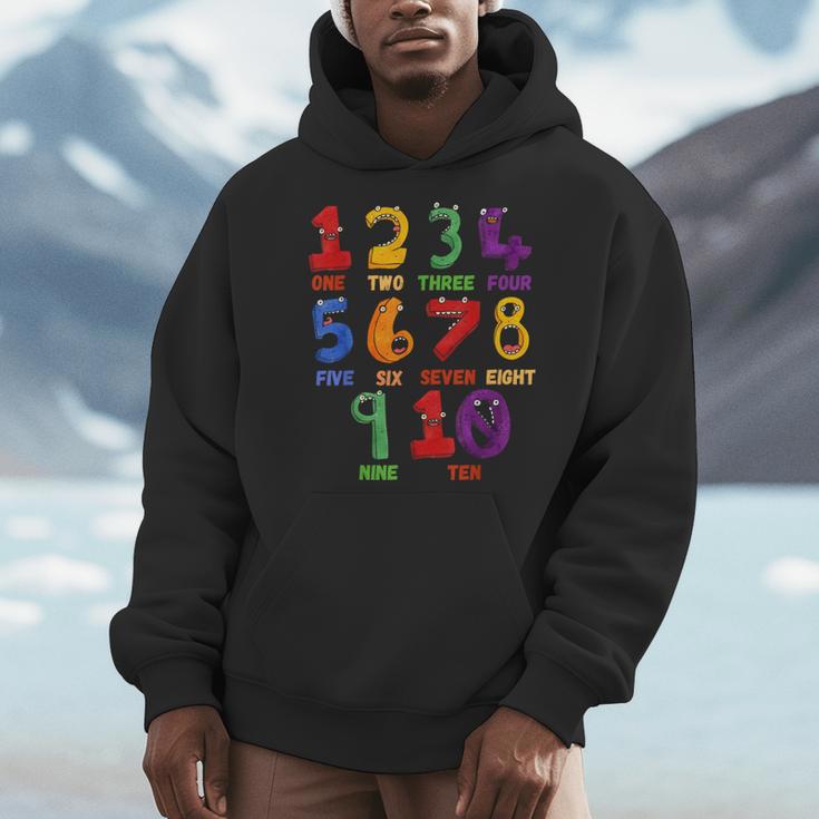Learning Math Numbers Counting Back To School Teacher For Men Women Girls Kids Men Hoodie, funny design