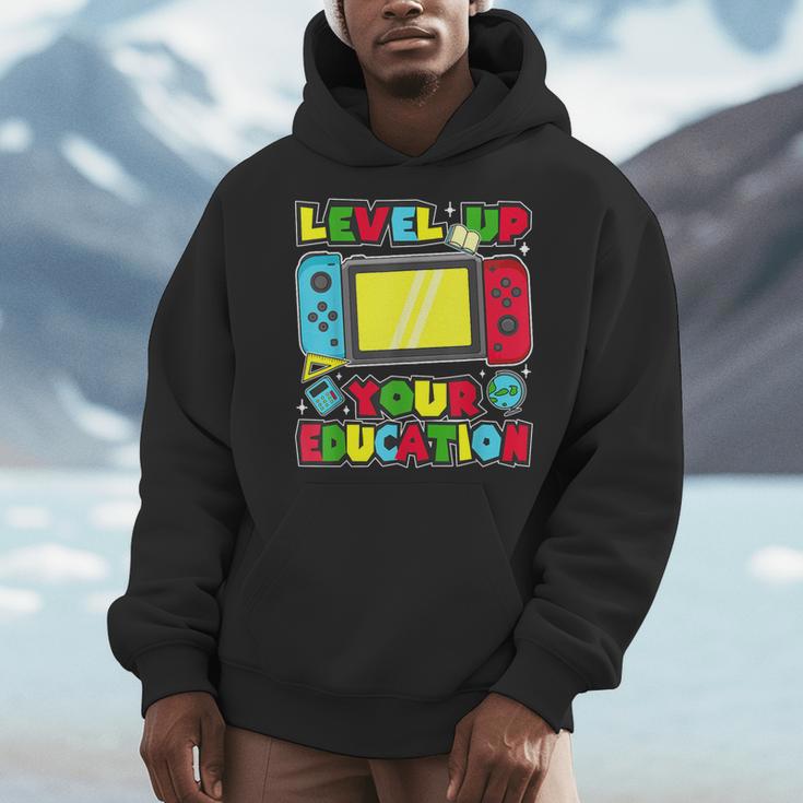 Level Up Your Education Gaming Inspired Teacher Gamers Men Hoodie, funny design Level Up Your Education Gaming Inspired Teacher Gamers Men Hoodie, funny design