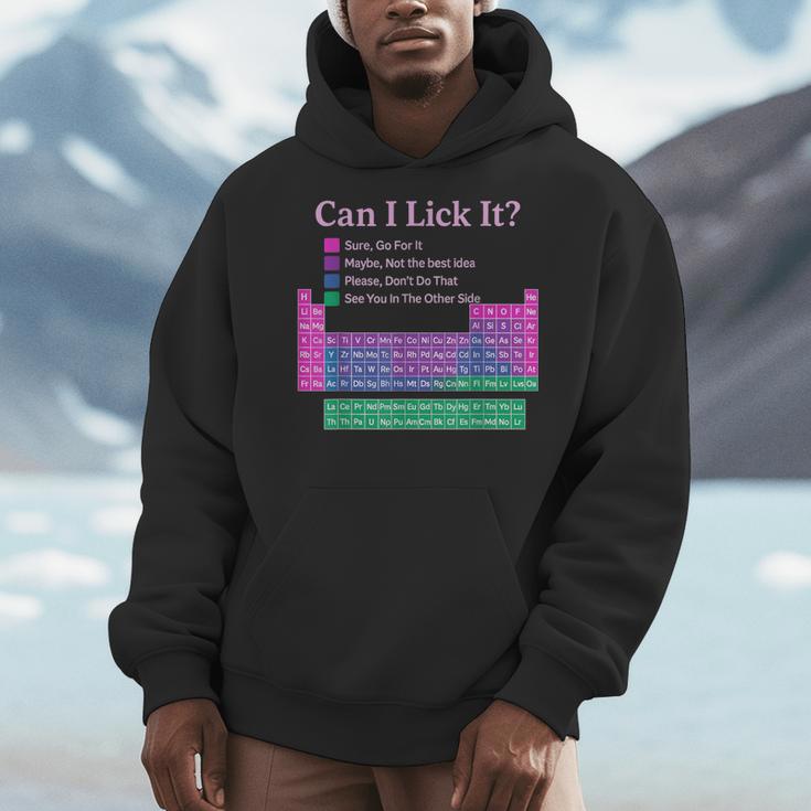 Can I Lick It Periodic Table Teacher Student Kids Men Hoodie, funny design Can I Lick It Periodic Table Teacher Student Kids Men Hoodie, funny design