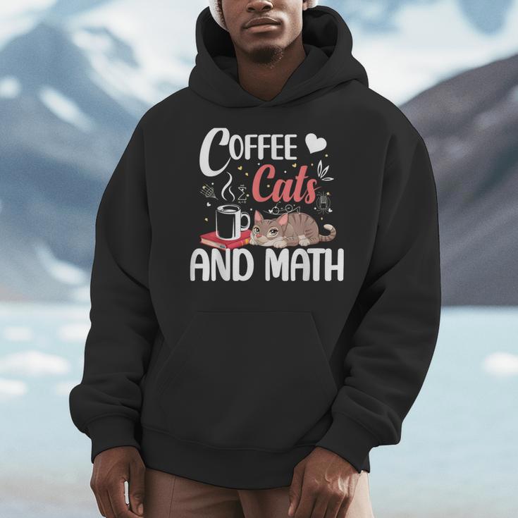 I Love Math Cats And Coffee Heart Mathematics Teacher Men Hoodie, funny design I Love Math Cats And Coffee Heart Mathematics Teacher Men Hoodie, funny design