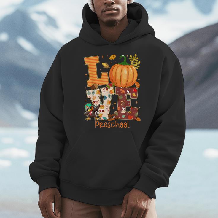 Love Preschool Teacher Turkey Thanksgiving Autumn Fall Men Hoodie, funny design Love Preschool Teacher Turkey Thanksgiving Autumn Fall Men Hoodie, funny design