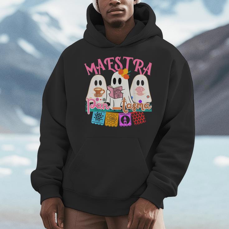 Maestra Pantasmas Conchas Teacher Mexican Halloween Men Hoodie, funny design Maestra Pantasmas Conchas Teacher Mexican Halloween Men Hoodie, funny design