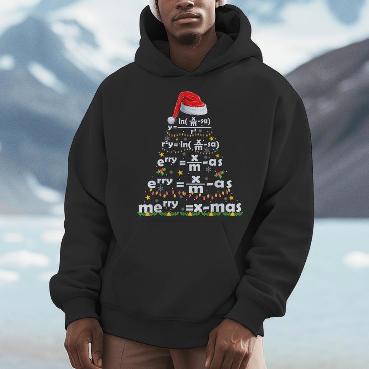 Math Equation Merry X-Mas Math Teacher Christmas Humor Men Women Kids Men Hoodie, funny design