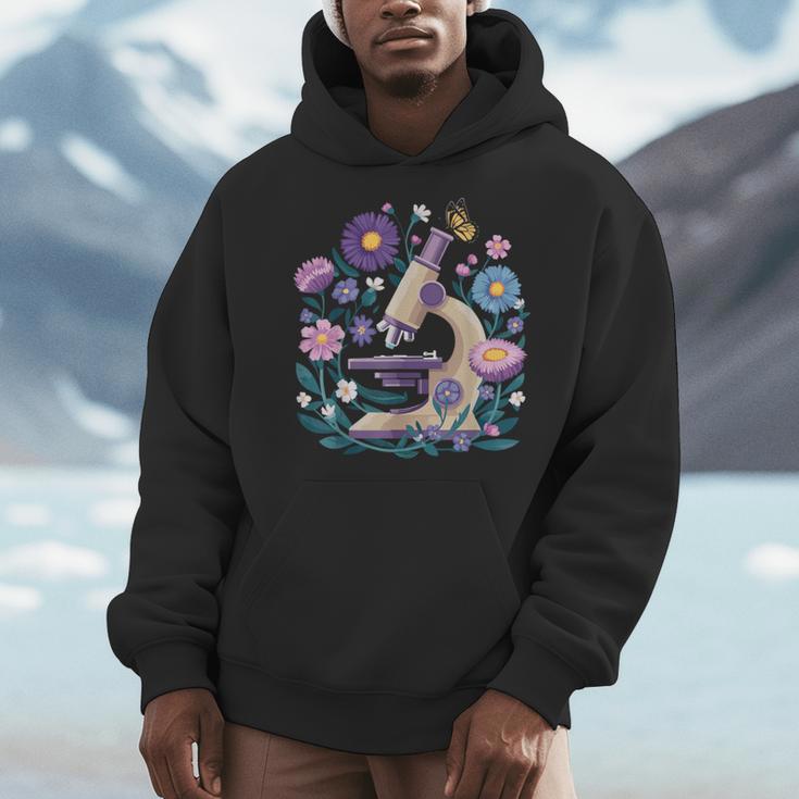 Microscope Flower Butterfly Biology Science Teacher Student Men Hoodie, Science Teacher Gifts, funny design Microscope Flower Butterfly Biology Science Teacher Student Men Hoodie, Science Teacher Gifts, funny design