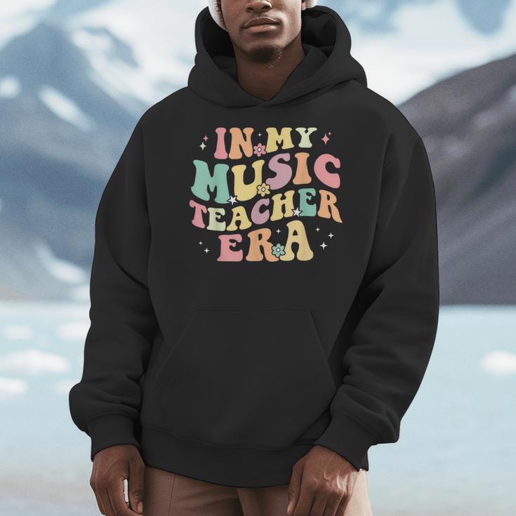 In My Music Teacher Era Retro Back To School Musician Band Men Women Men Hoodie, funny design