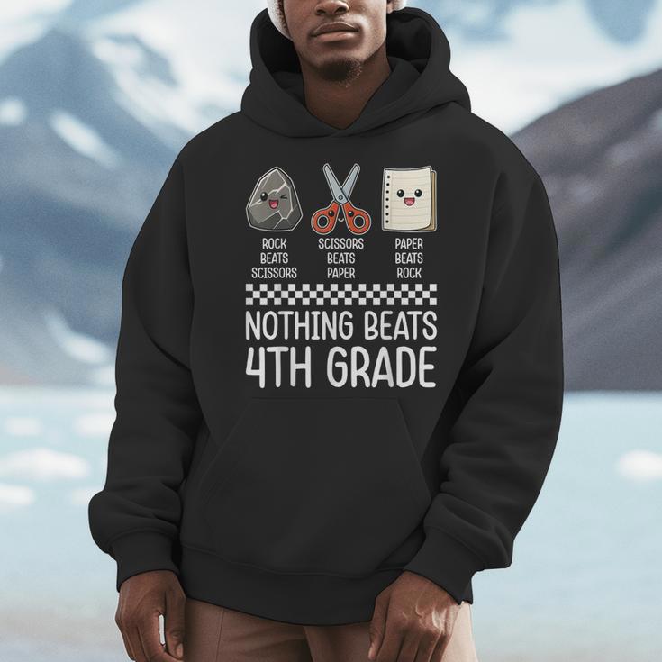 Nothing Beats 4th Grade Back To School Kids Teachers Men Hoodie, funny design