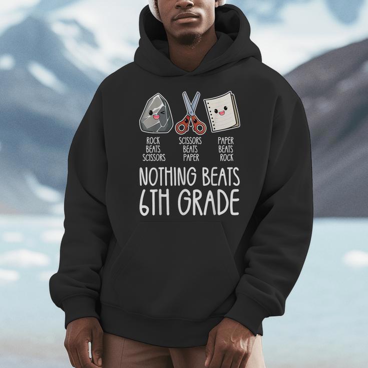 Nothing Beats 6th Grade Back To School Kids Teachers Men Hoodie, funny design