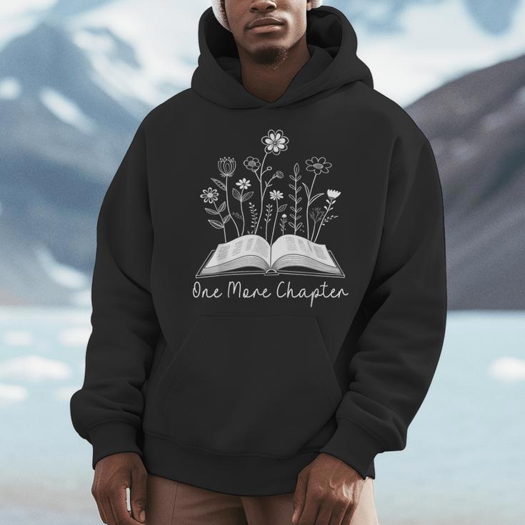 One-More Chapter Wildflower Reading Teacher Library Bookish Men Hoodie, funny design One-More Chapter Wildflower Reading Teacher Library Bookish Men Hoodie, funny design
