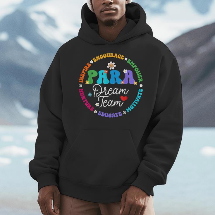 PARA Dream Team Teacher Paraprofessional Paraeducator Men Hoodie, funny design