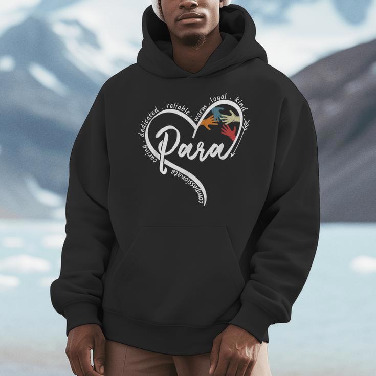 Para Heart Paraprofessional Teacher Paraeducator Men Hoodie, funny design Para Heart Paraprofessional Teacher Paraeducator Men Hoodie, funny design