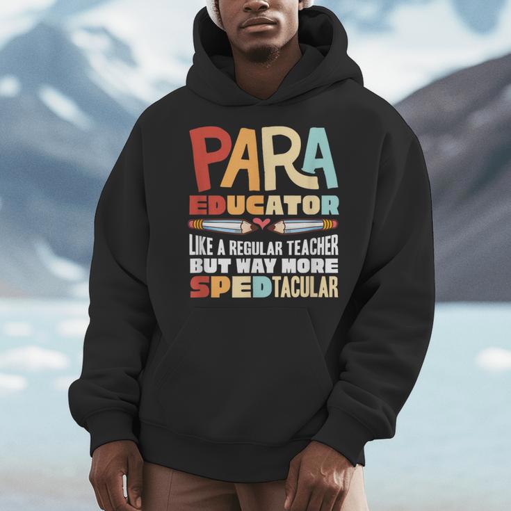 Paraeducator Paraprofessional SPED Teacher Men Hoodie, funny design