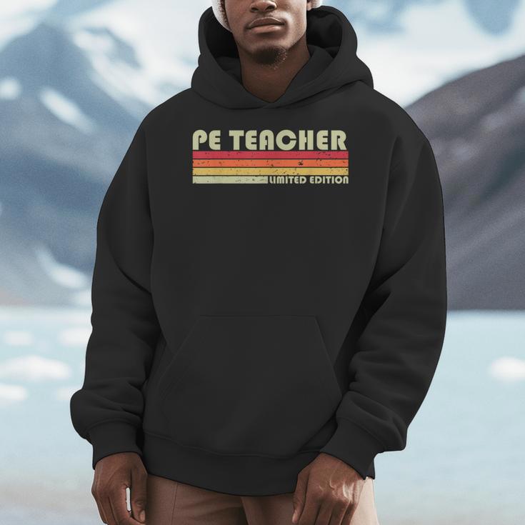 PE TEACHER Job Title Profession Birthday Worker Idea Men Hoodie, Pe Teacher Gifts, funny design