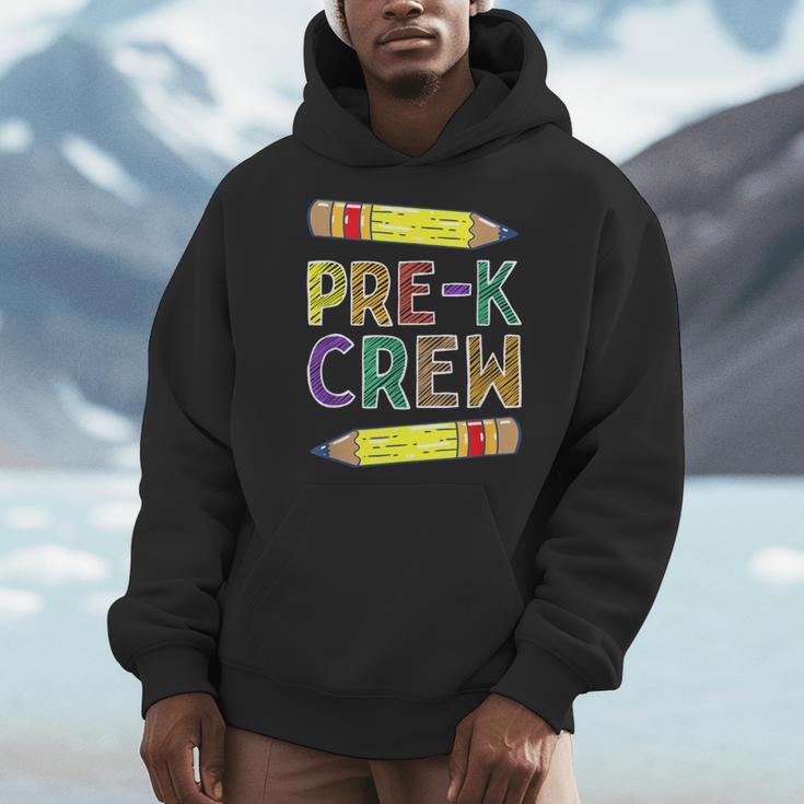 Pre-K Crew PreK Teachers Back To School Men Hoodie, funny design