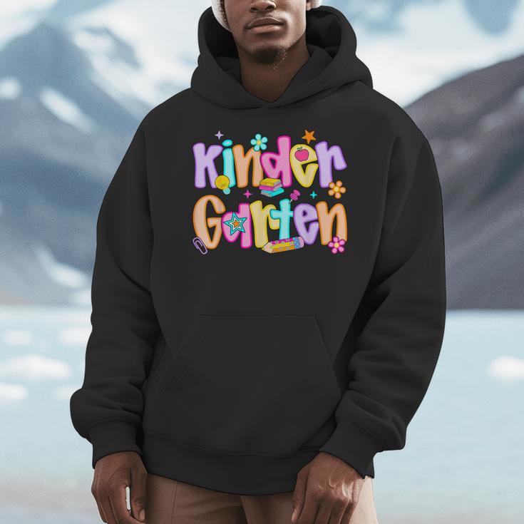 Preppy Kindergarten First Day Of School Teachers Girls Boys Men Hoodie, funny design Preppy Kindergarten First Day Of School Teachers Girls Boys Men Hoodie, funny design