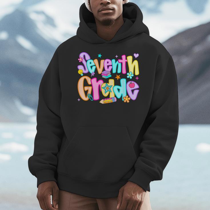 Preppy Seventh Grade Back To School 7th Grade Teachers Girls Men Hoodie, funny design Preppy Seventh Grade Back To School 7th Grade Teachers Girls Men Hoodie, funny design