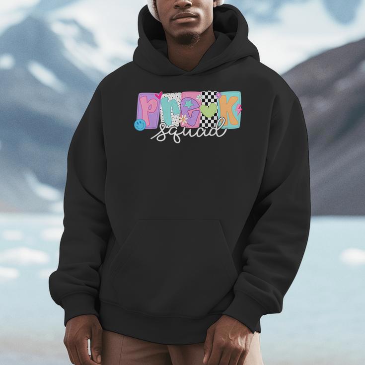 Preschool Squad Team Pre-K Crew Back To School Teacher Men Hoodie, funny design Preschool Squad Team Pre-K Crew Back To School Teacher Men Hoodie, funny design