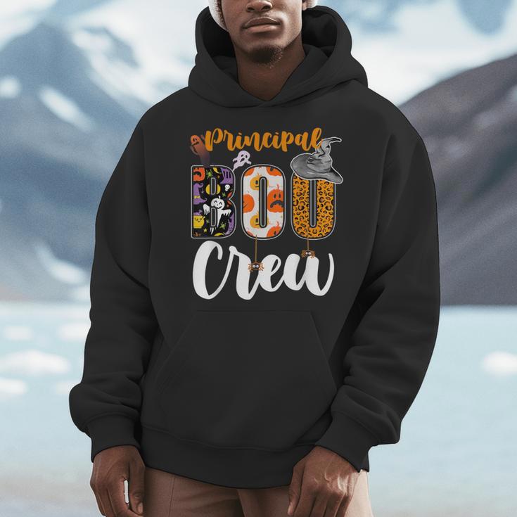 Principal Boo Crew Ghost Halloween Teachers School Matching Men Hoodie, funny design